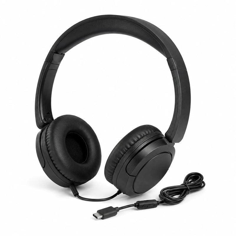 BASS JAXX USB-C wired headphones with 40mm drivers