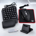 5-in-1 mobile gaming combo with keyboard mouse converter mouse pad and phone holder