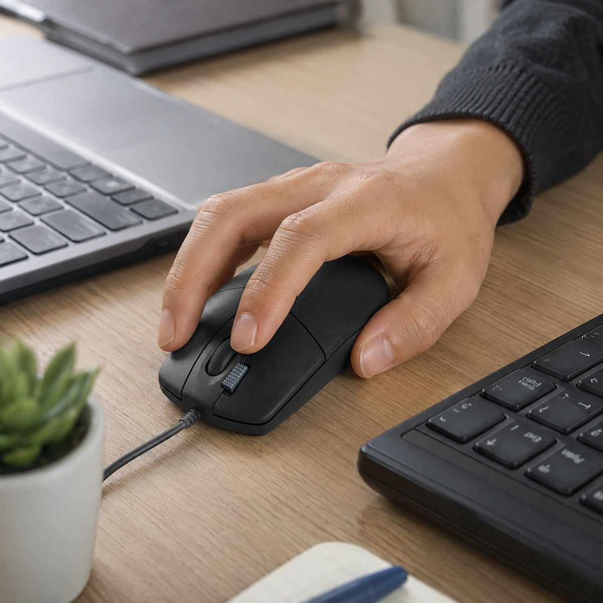 A4Tech OP-620D USB Mouse – 1200 DPI, 4 Buttons & 4-Way Wheel