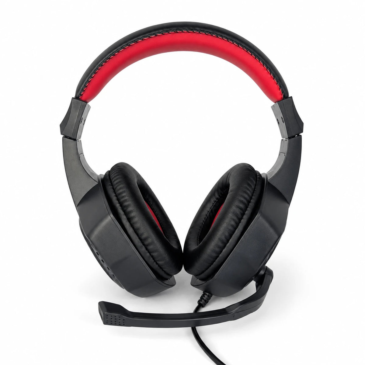 A66 wired gaming headset front view with 40mm speakers