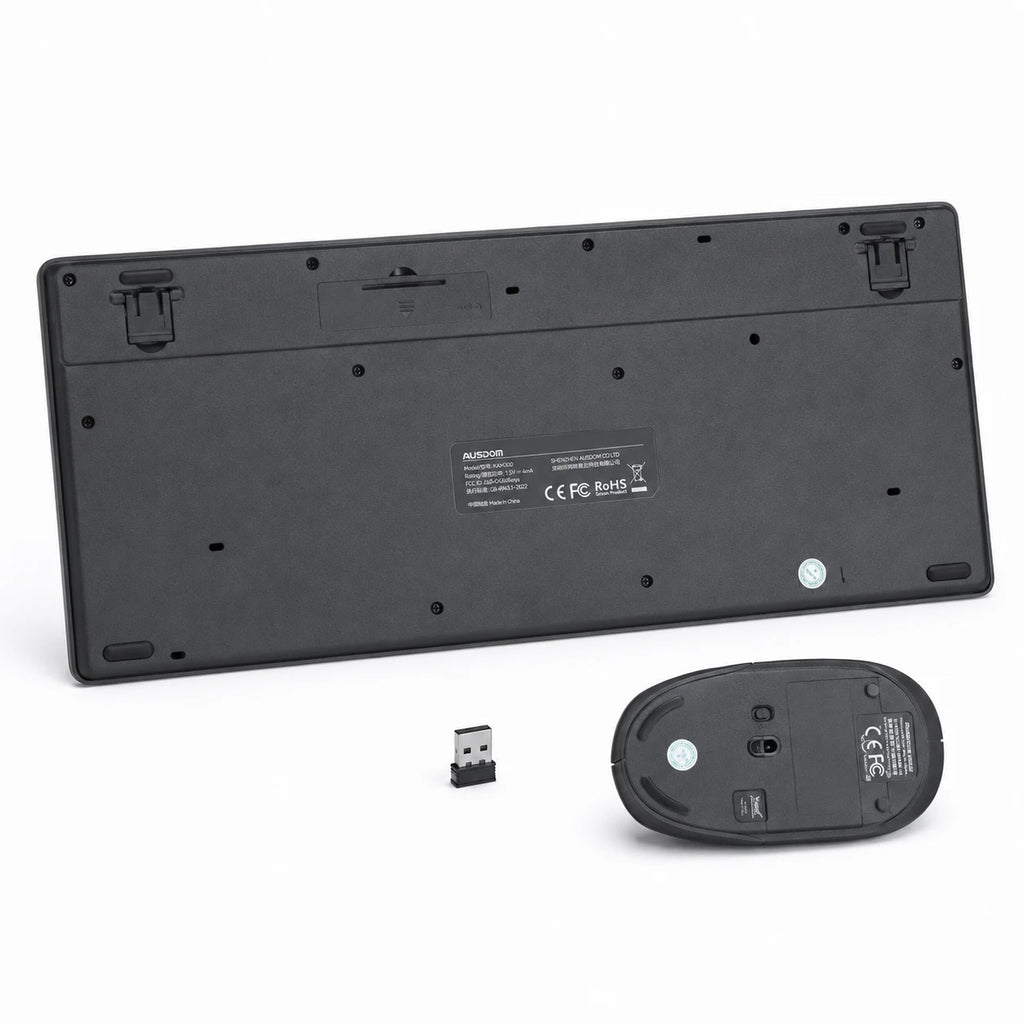 AUSDOM KAM300 2.4GHz wireless keyboard and mouse USB receiver