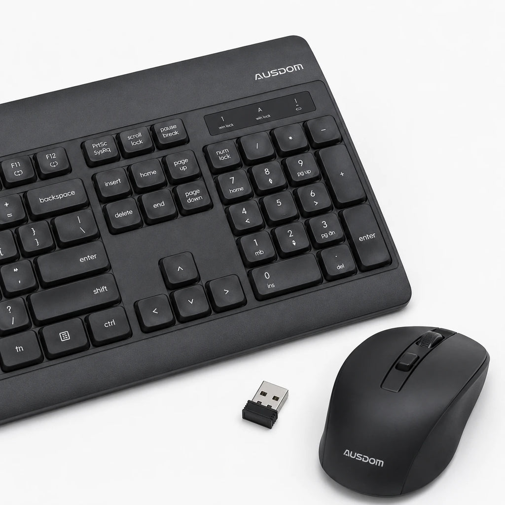 AUSDOM KAM300 wireless mouse with USB receiver