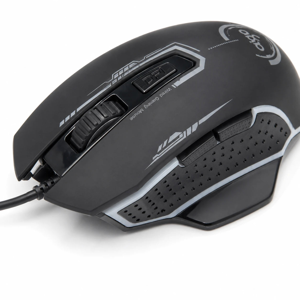Aigo Q833 wired gaming mouse with 7200 DPI and colorful lighting