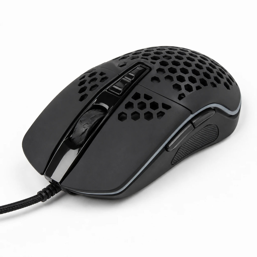 BENGOO DM-1 gaming mouse with 7200 DPI and rainbow backlight