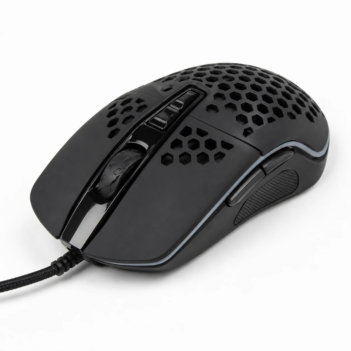 BENGOO DM-1 gaming mouse with 7200 DPI and rainbow backlight