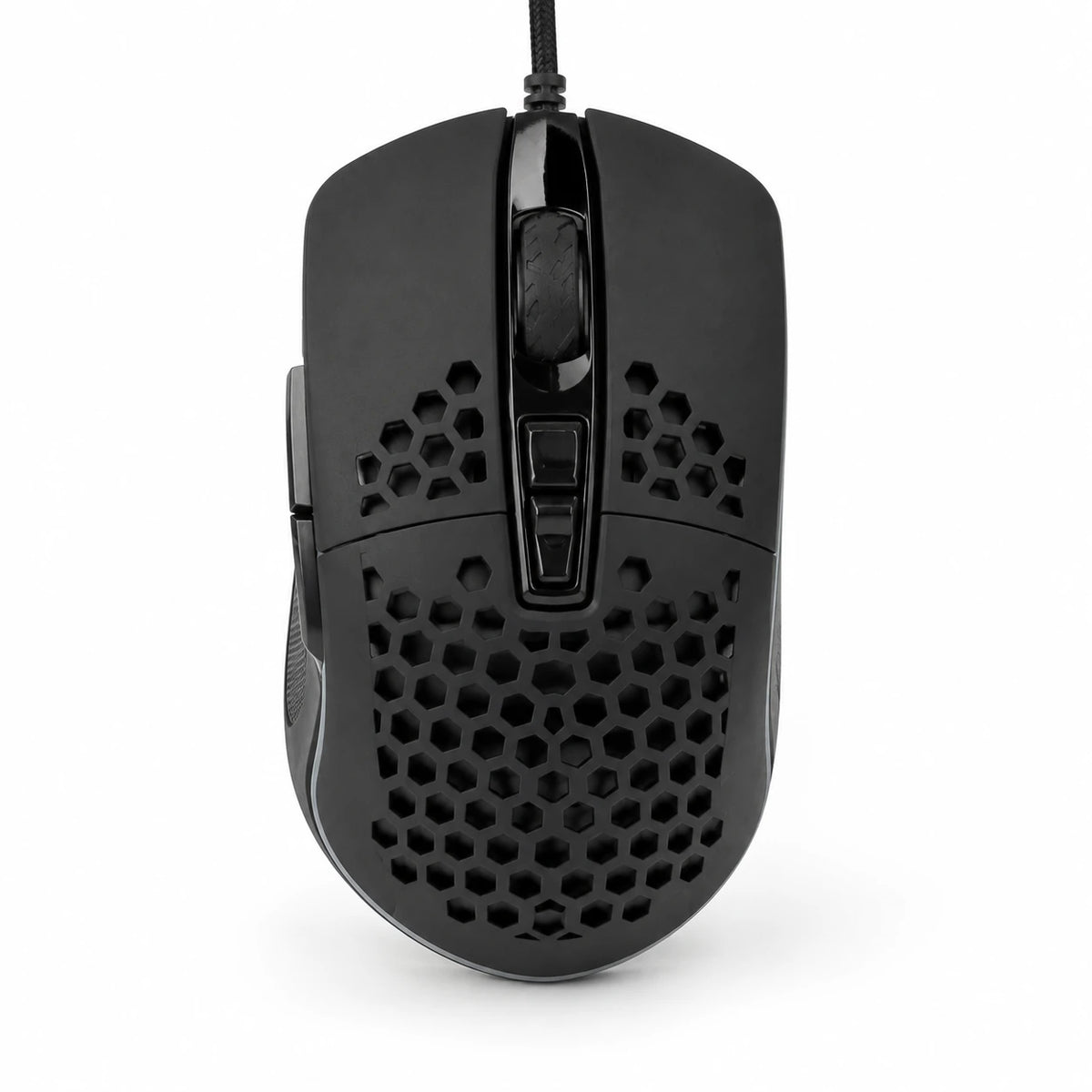 BENGOO DM-1 wired gaming mouse front view with 6 buttons