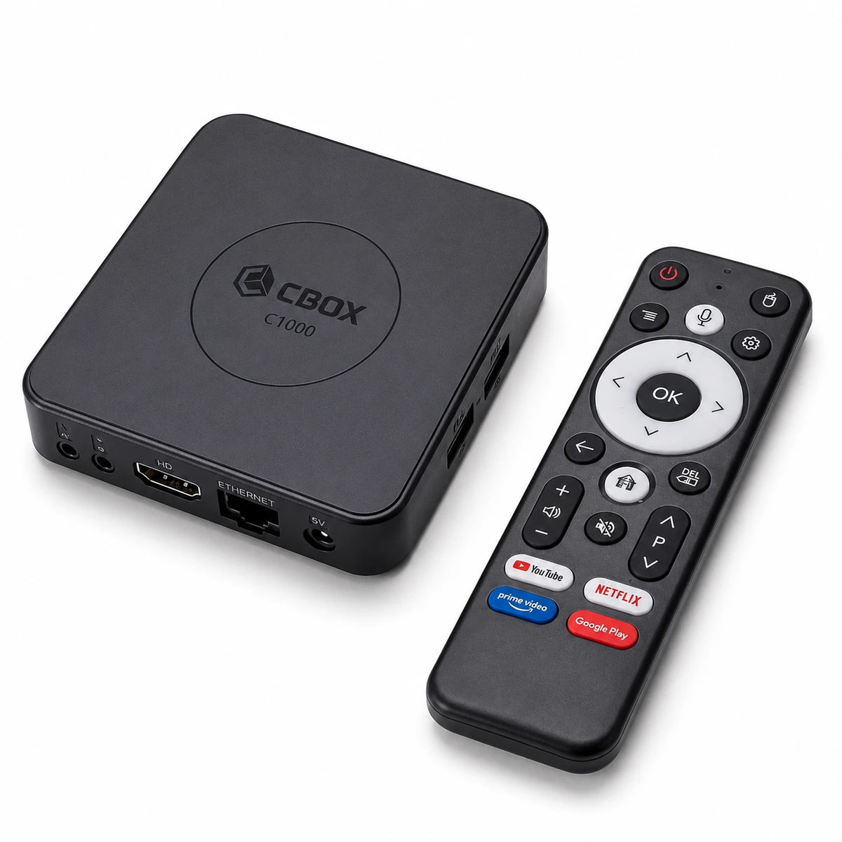 CBOX C1000 8K Android TV Box with voice remote and Google TV