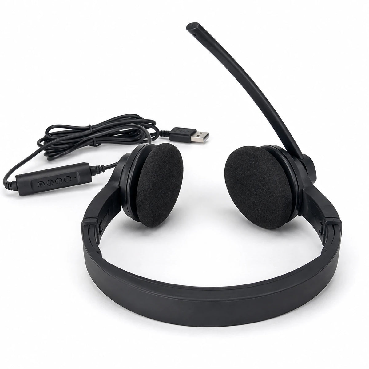 Call Center 001 headset soft foam ear pads and lightweight headband