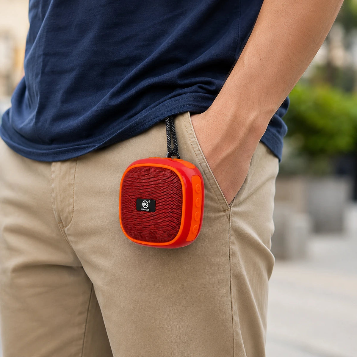 DV-1008 portable wireless speaker for everyday music and FM radio