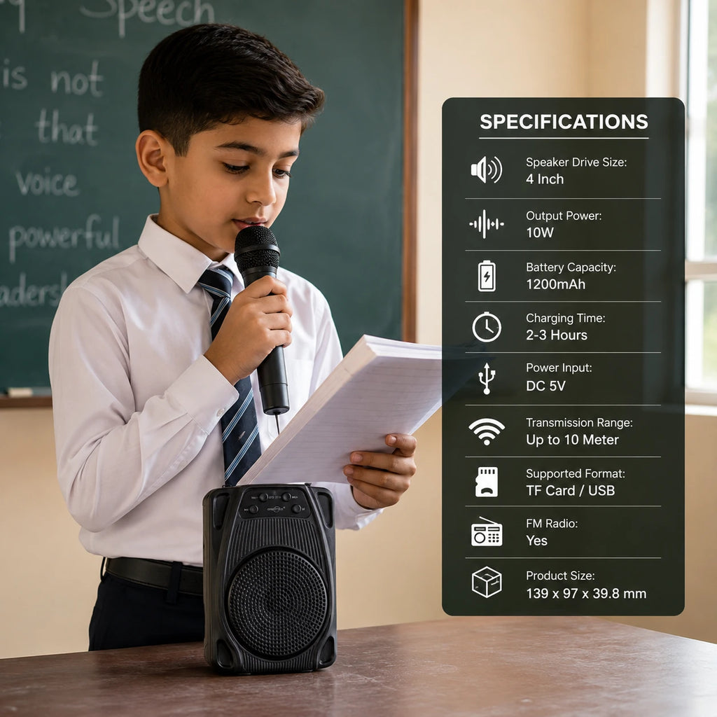 GTS-2118 karaoke speaker with wireless microphonee