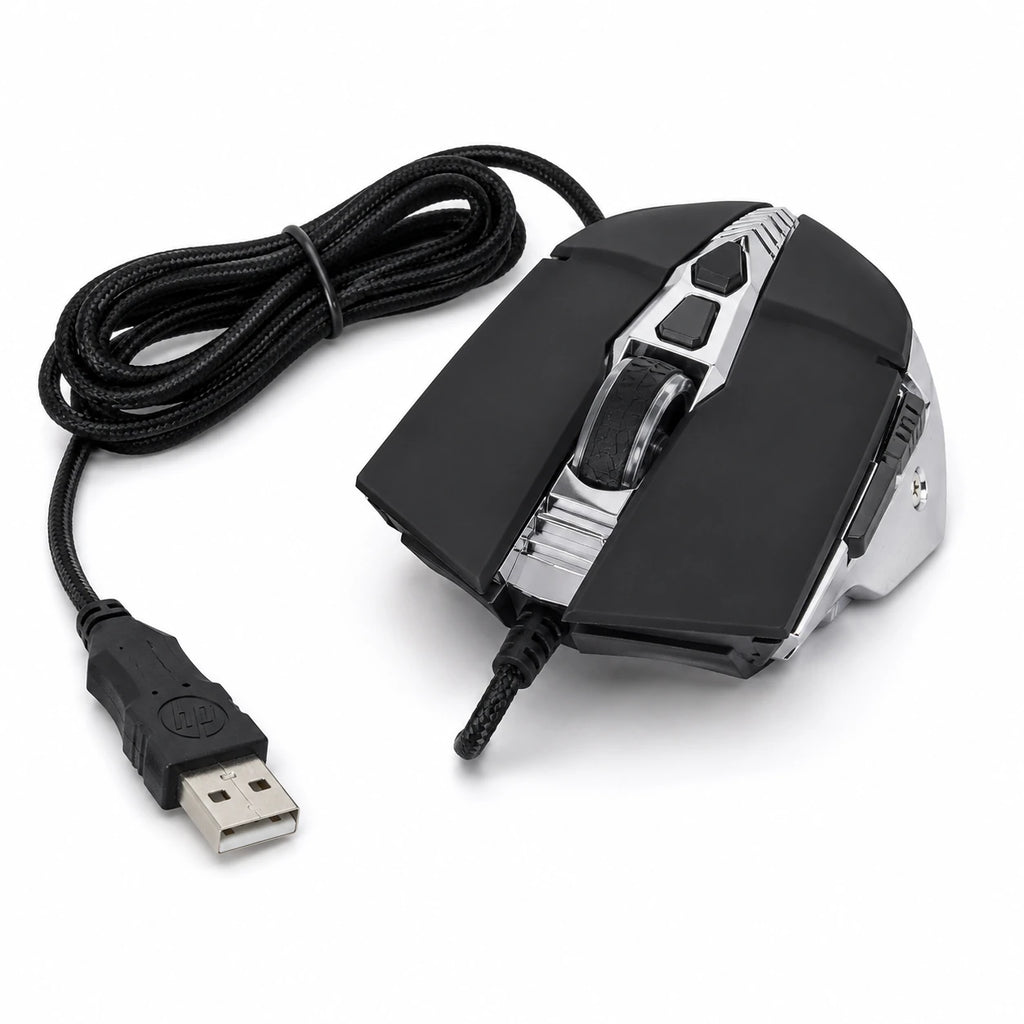 HP G160 gaming mouse with 2400 DPI and 7 buttons
