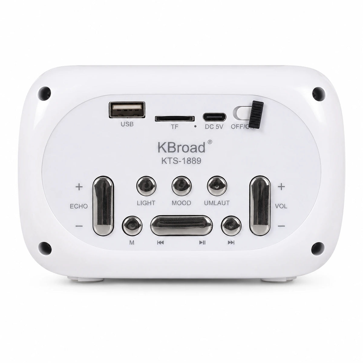 KBroad KTS-1889 karaoke speaker with TF card USB and DC 5V inputs