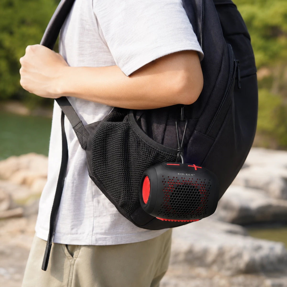 KOLEER portable bass wireless speaker for music and everyday use