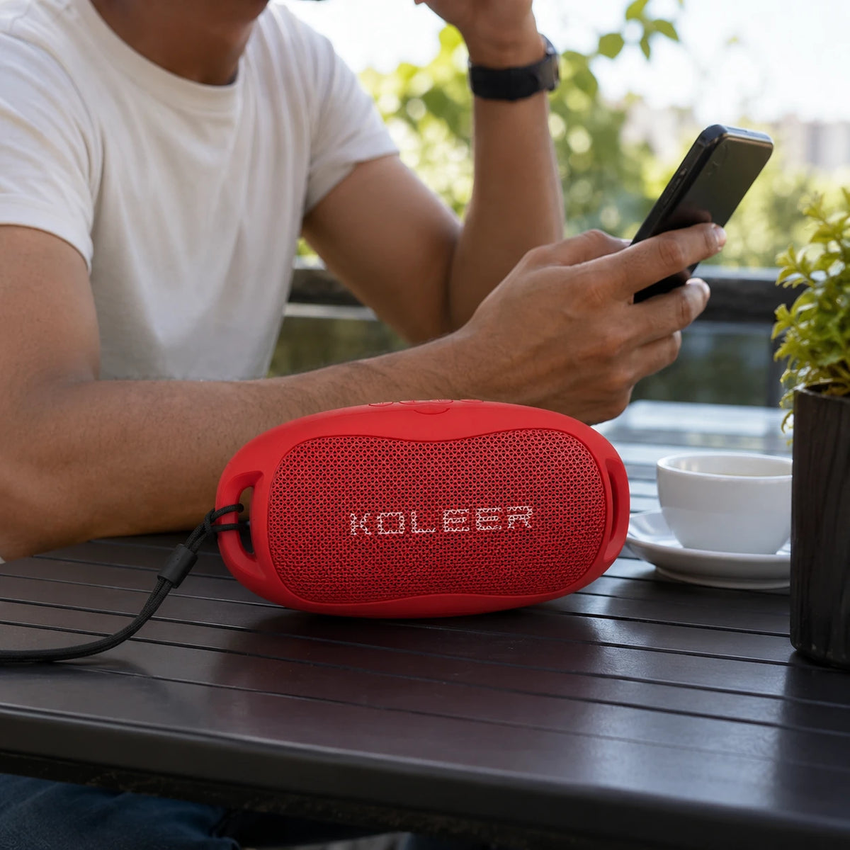 KOLEER portable wireless speaker for everyday music and audio