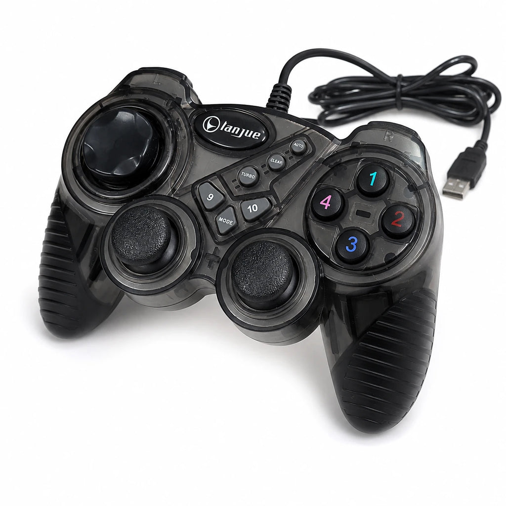 Lanjue L4000 gamepad with dual vibration Turbo and Clear buttons