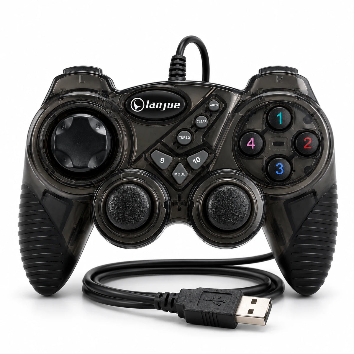 Lanjue L4000 USB wired gamepad controller with dual vibration
