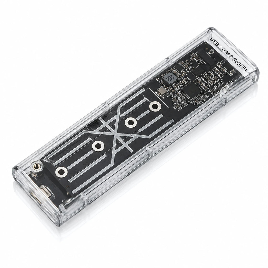M.2 SSD enclosure USB 3.1 3.0 Type-C transparent NVMe NGFF case