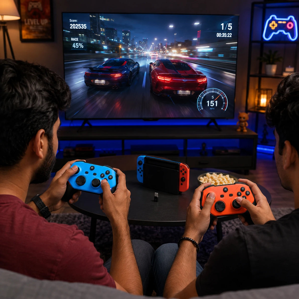 M66 Mini Arcade Game Console – 4K Ultra HD, 2 Wireless Controllers