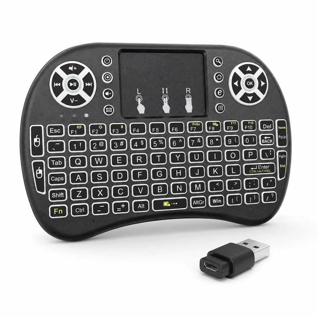 Mini wireless keyboard for Smart TV and Android TV Box navigation