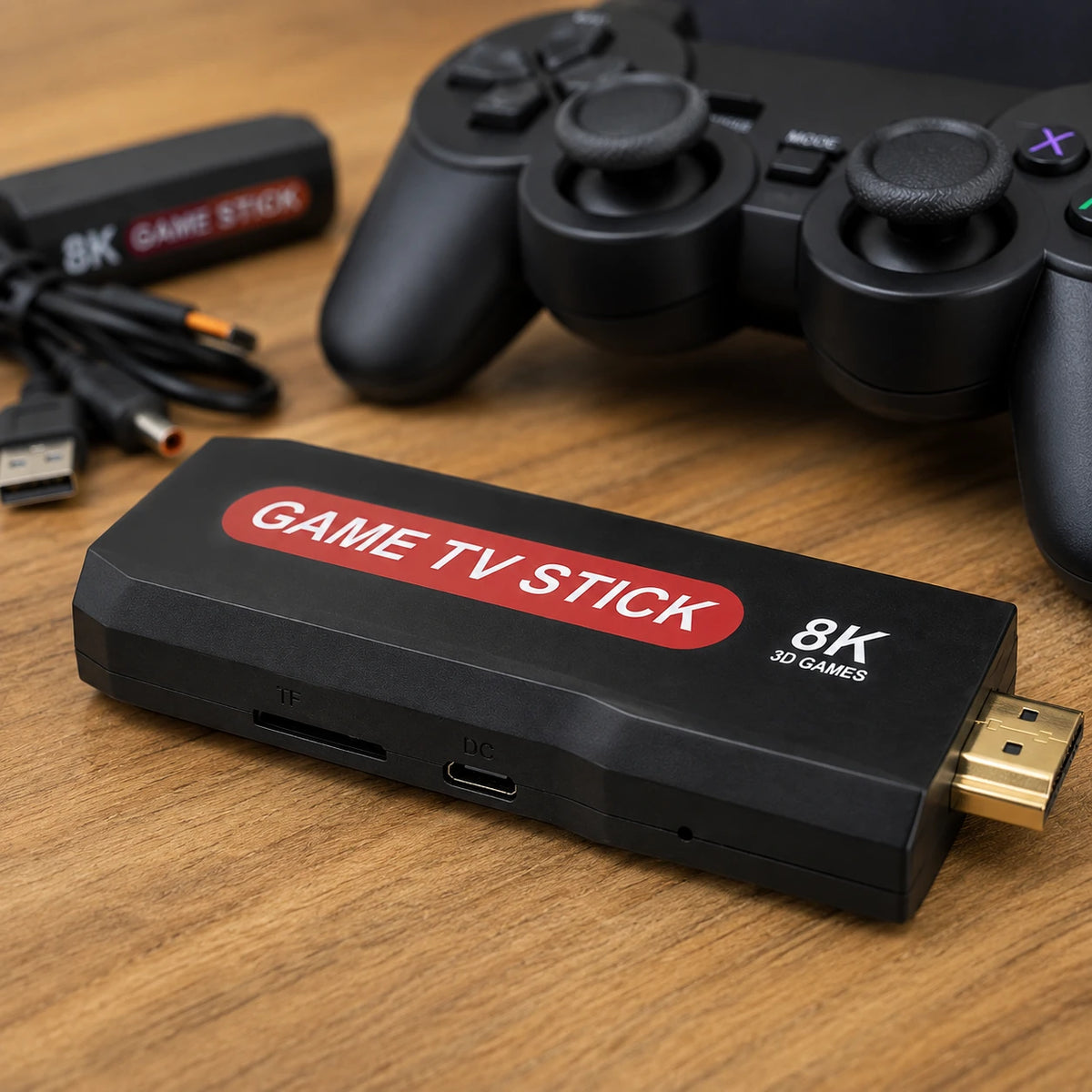 Q9 Max Game TV Stick 8K Android TV device with HDMI connector