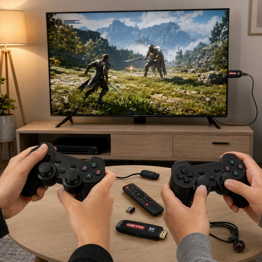 Q9 Max Android TV Game Stick remote control with voice control