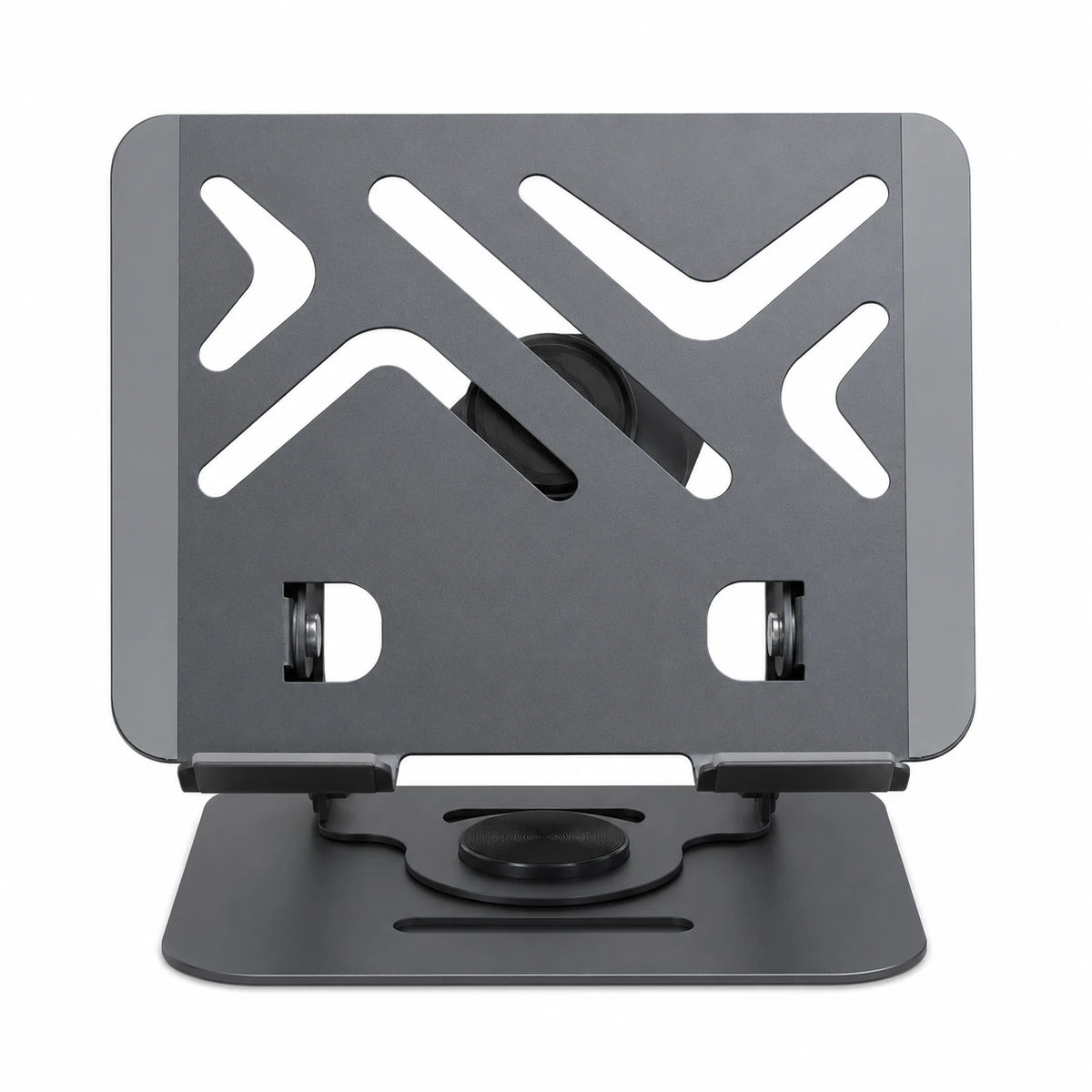 SG-19 laptop tablet stand front view with 360 degree rotation