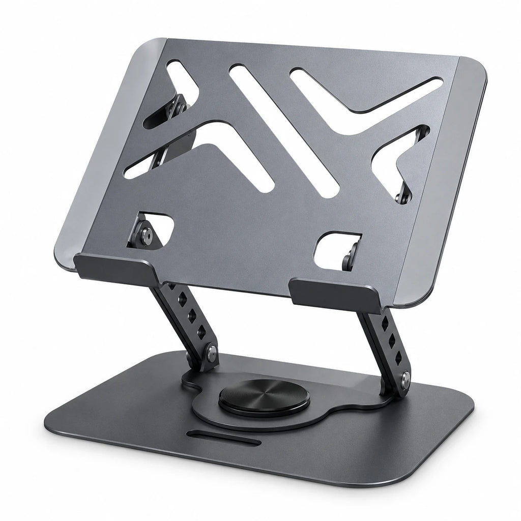 SG-19 rotating laptop and tablet stand with metal construction