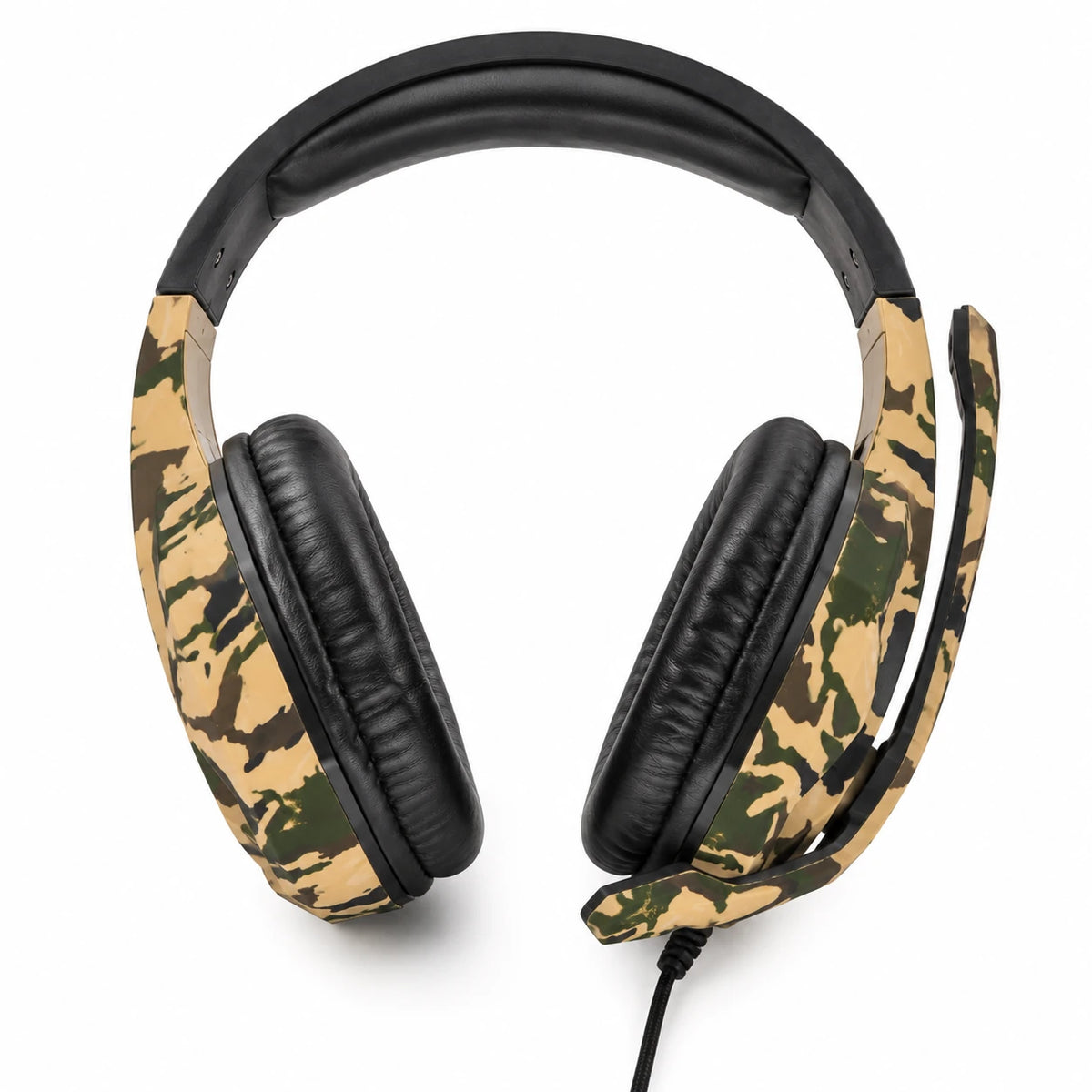 TUCCI A1 Army Headphone front view with camouflage finish