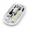 Transparent wireless mouse 2.4G Bluetooth 5.2 with colorful lighting