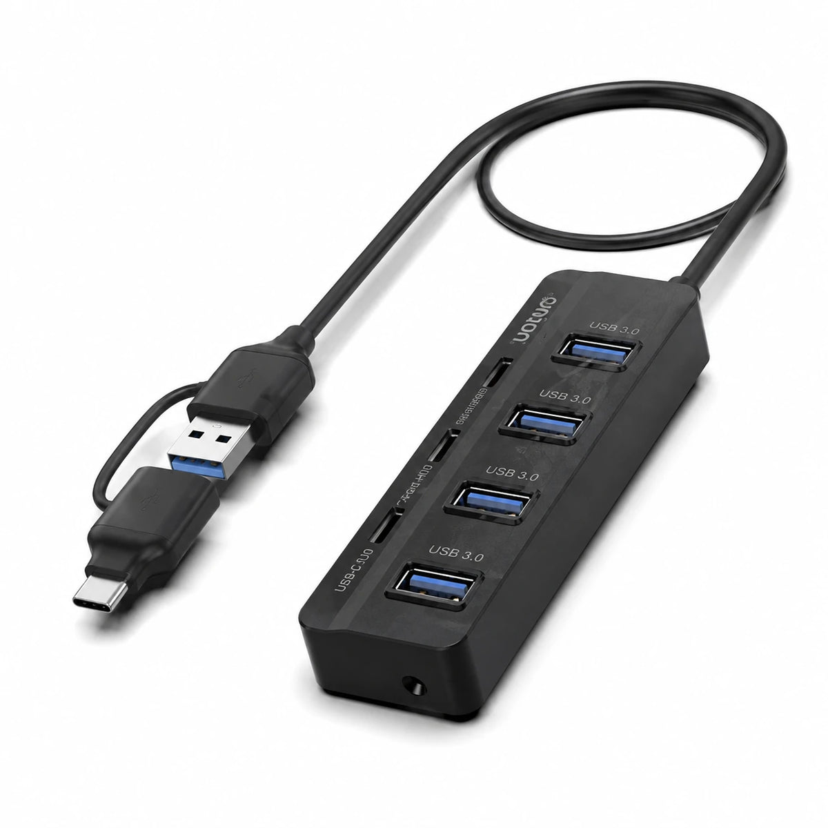 USB-C & USB 3.0 7-Port Hub – 4× USB-A, 3× USB-C, 5Gbps