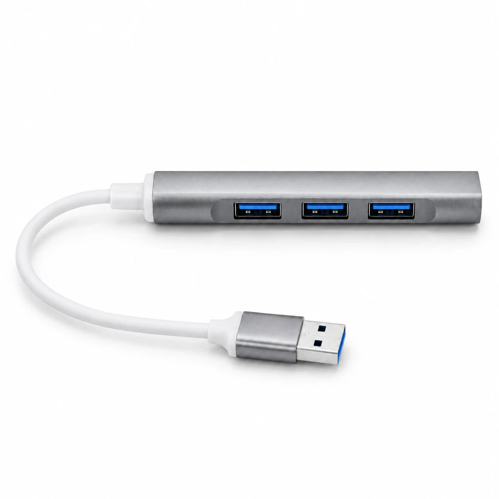 USB 3.0 4-Port Hub – 5Gbps High-Speed Data Transfer & Aluminum Body