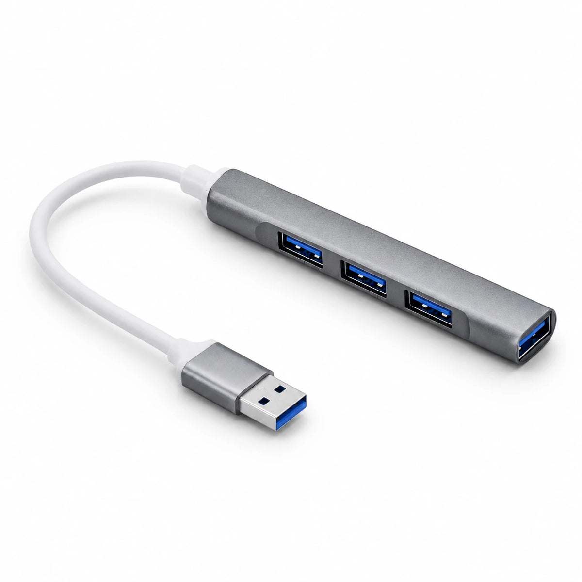 USB 3.0 4-Port Hub – 5Gbps High-Speed Data Transfer & Aluminum Body