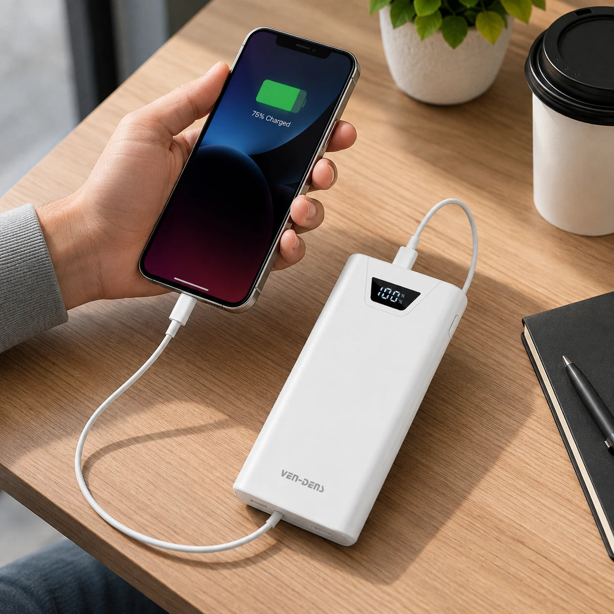 Ven-Dens VD-PB044 20000mAh power bank for portable everyday charging