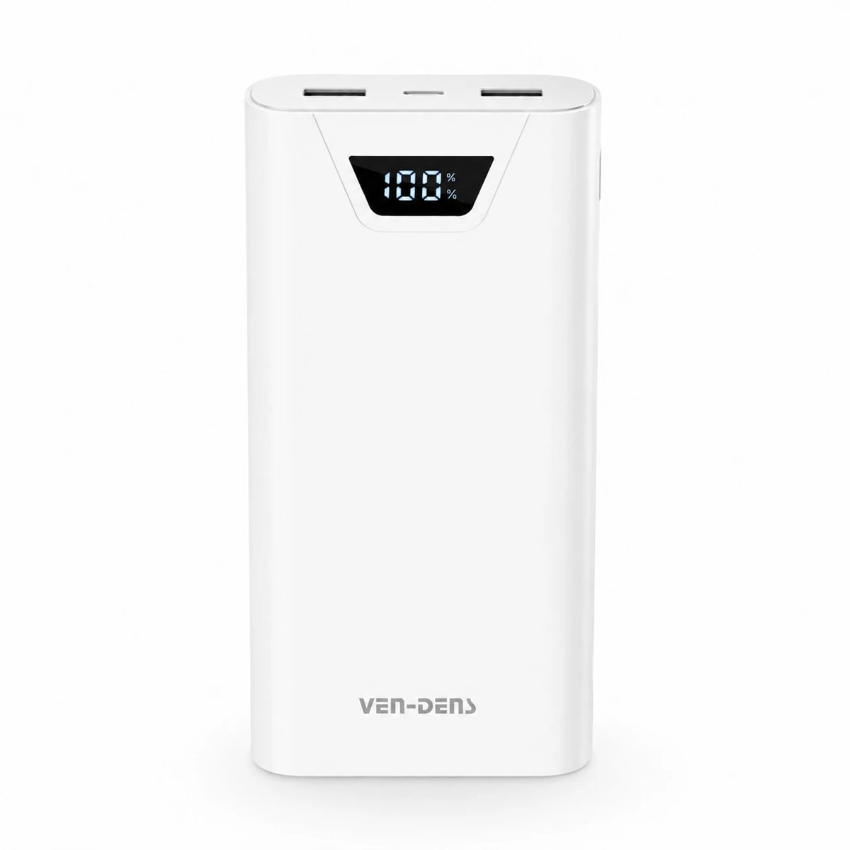 Ven-Dens VD-PB044 white 20000mAh power bank with digital display