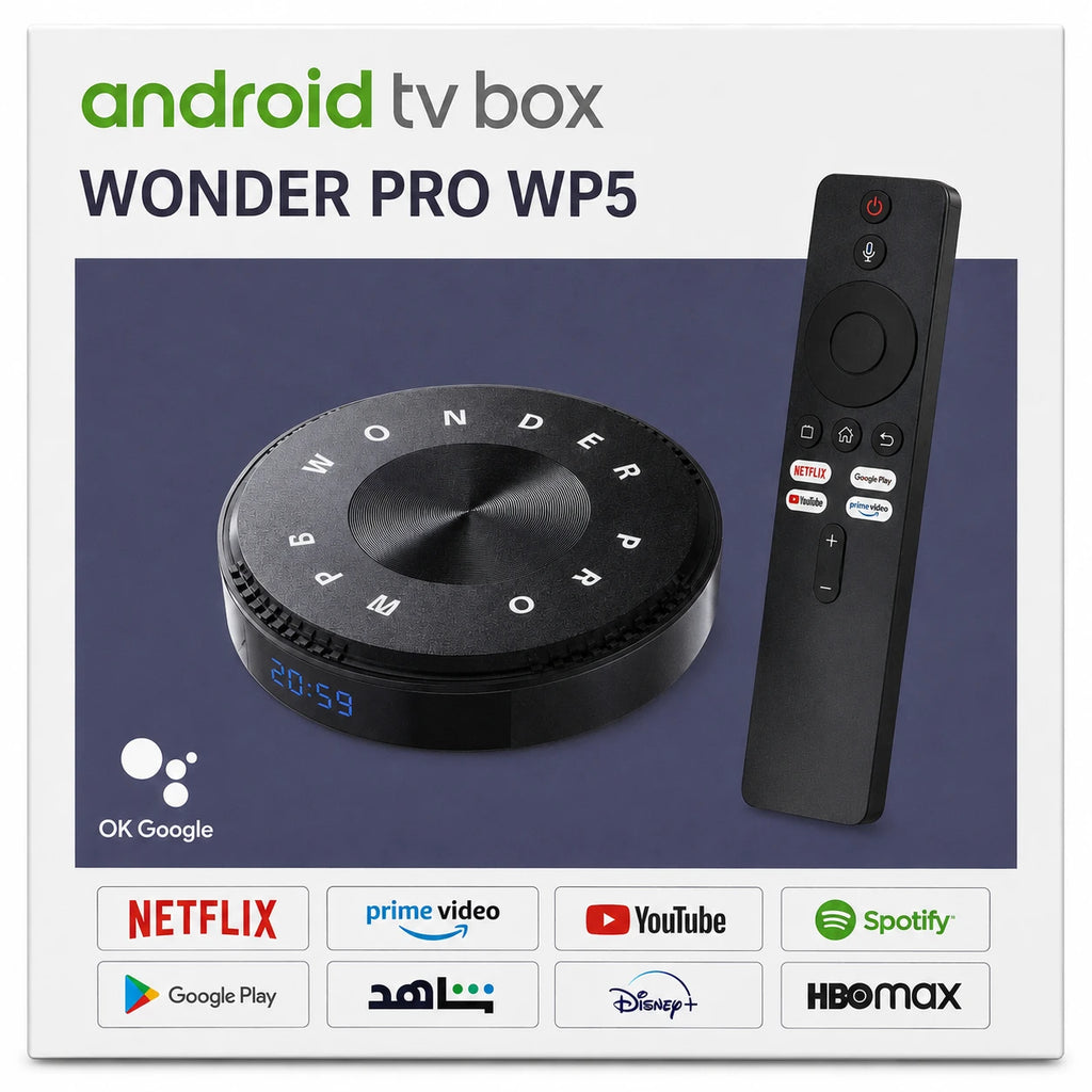 WONDER PRO WP5 Android TV Box voice remote with Google Assistant