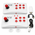 X6 2.4G wireless game controller set with 2 controllers and M8 game stick