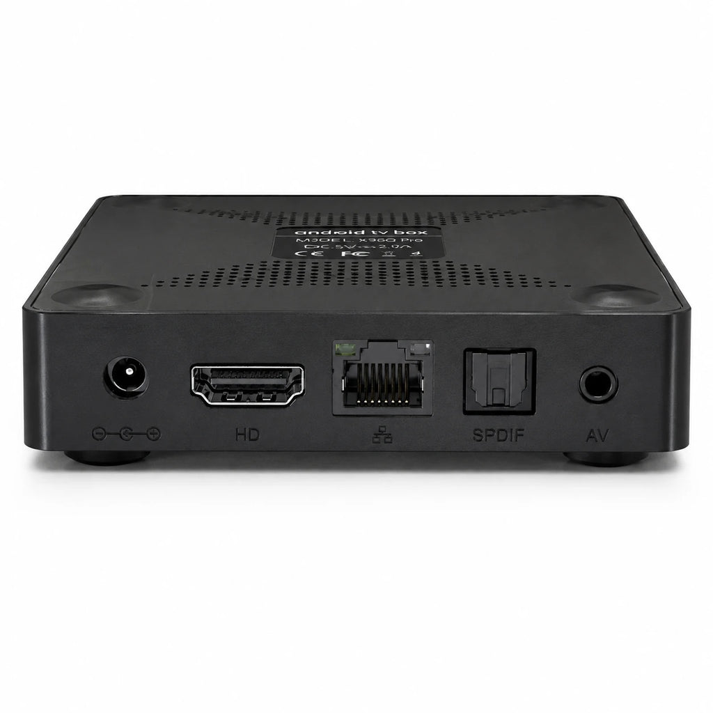 X96Q Pro Android TV Box with remote control and 4K support