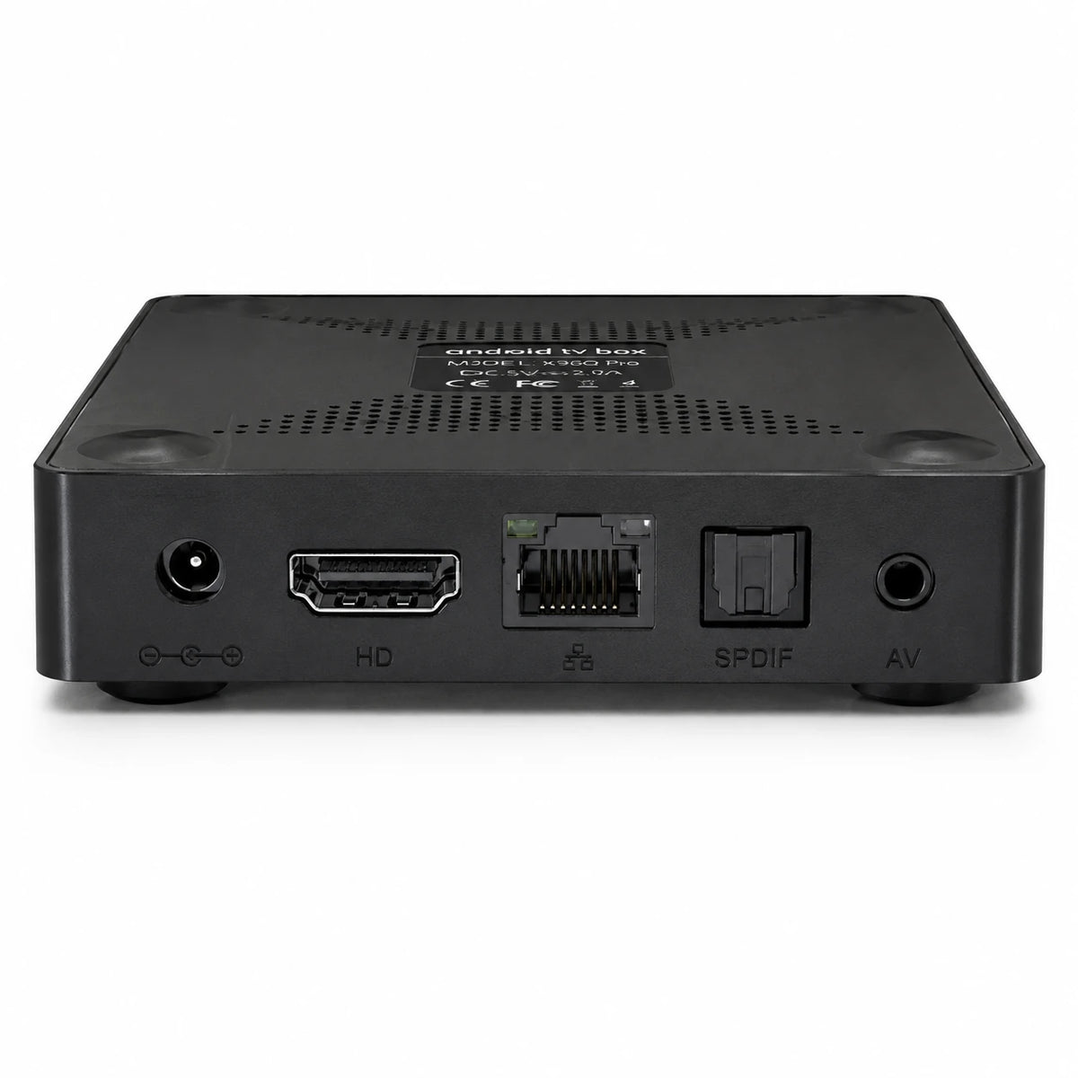 X96Q Pro Android TV Box with remote control and 4K support