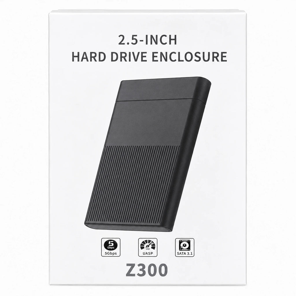Z300 USB 3.1 2.5-inch hard drive enclosure box packaging