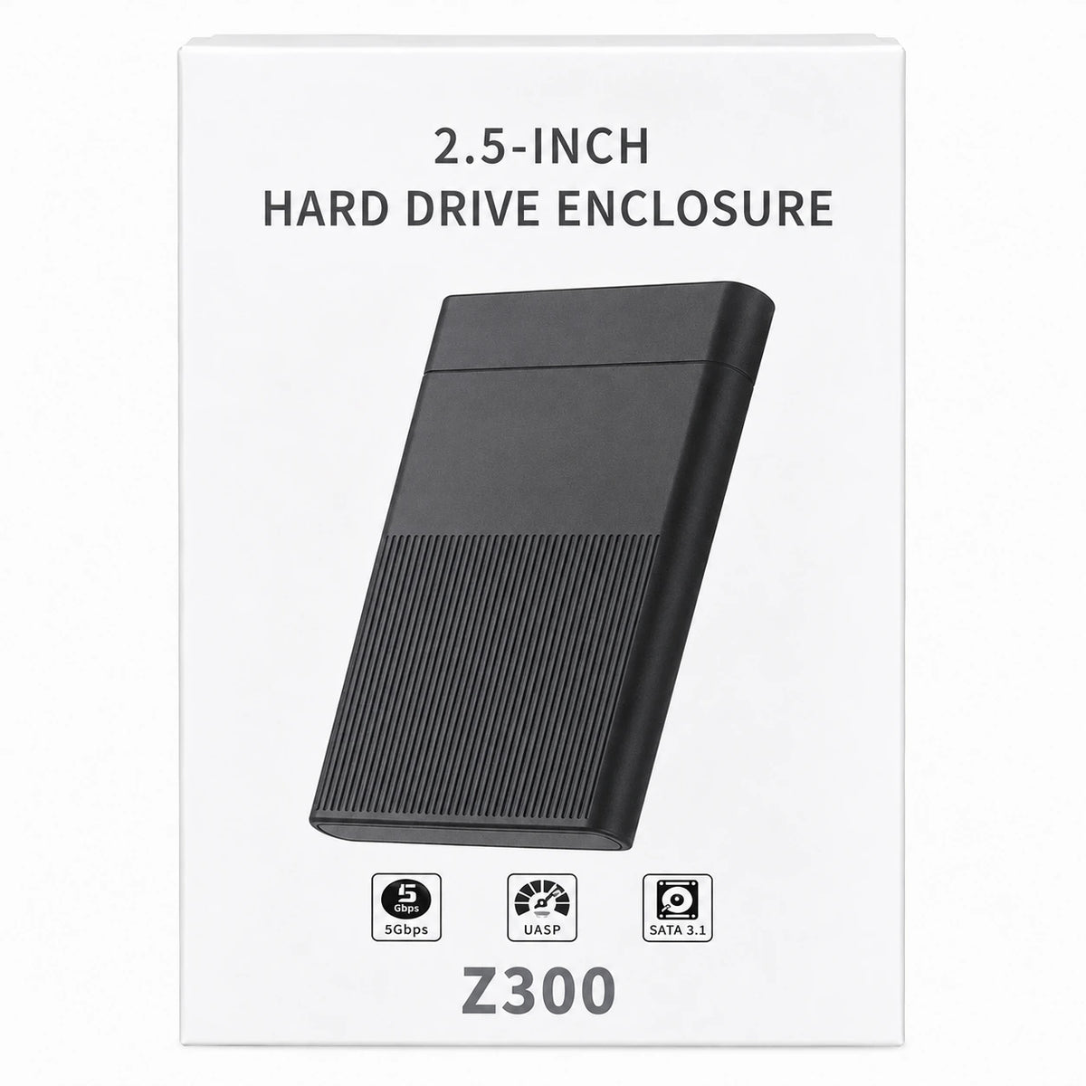 Z300 USB 3.1 2.5-inch hard drive enclosure box packaging