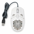 ZERODATE G25 wired gaming mouse front view with honeycomb design