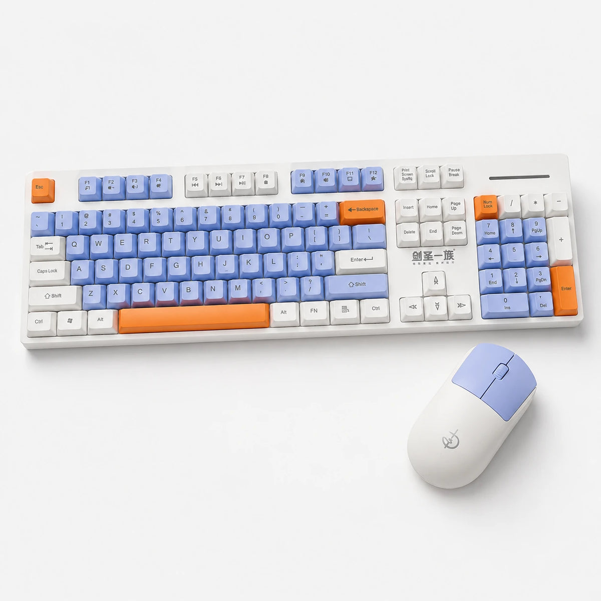 ZIYOULANG wireless keyboard and mouse combo with 104 keys