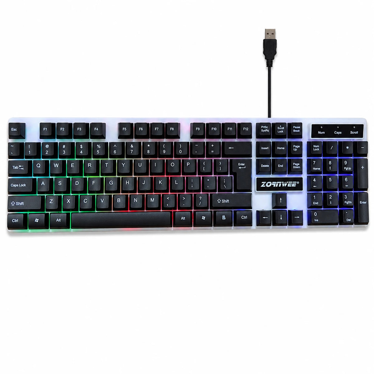 ZORITVEE ZE-960 full-size 104-key USB wired keyboard