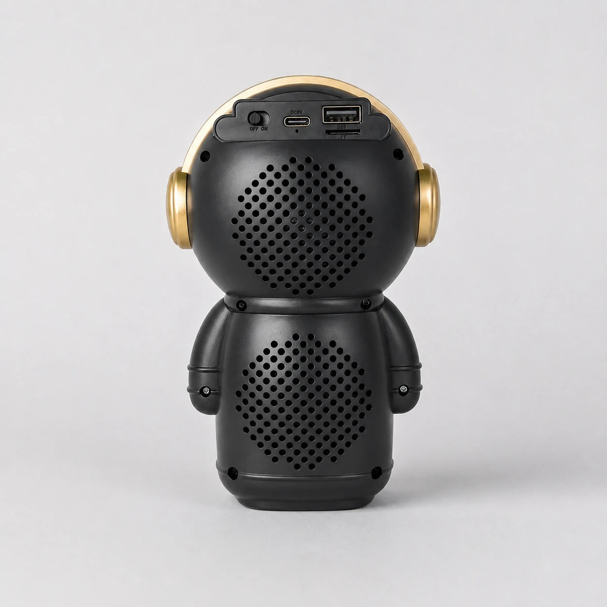 astronaut speaker DC 5V charging port USB port and TF card slot