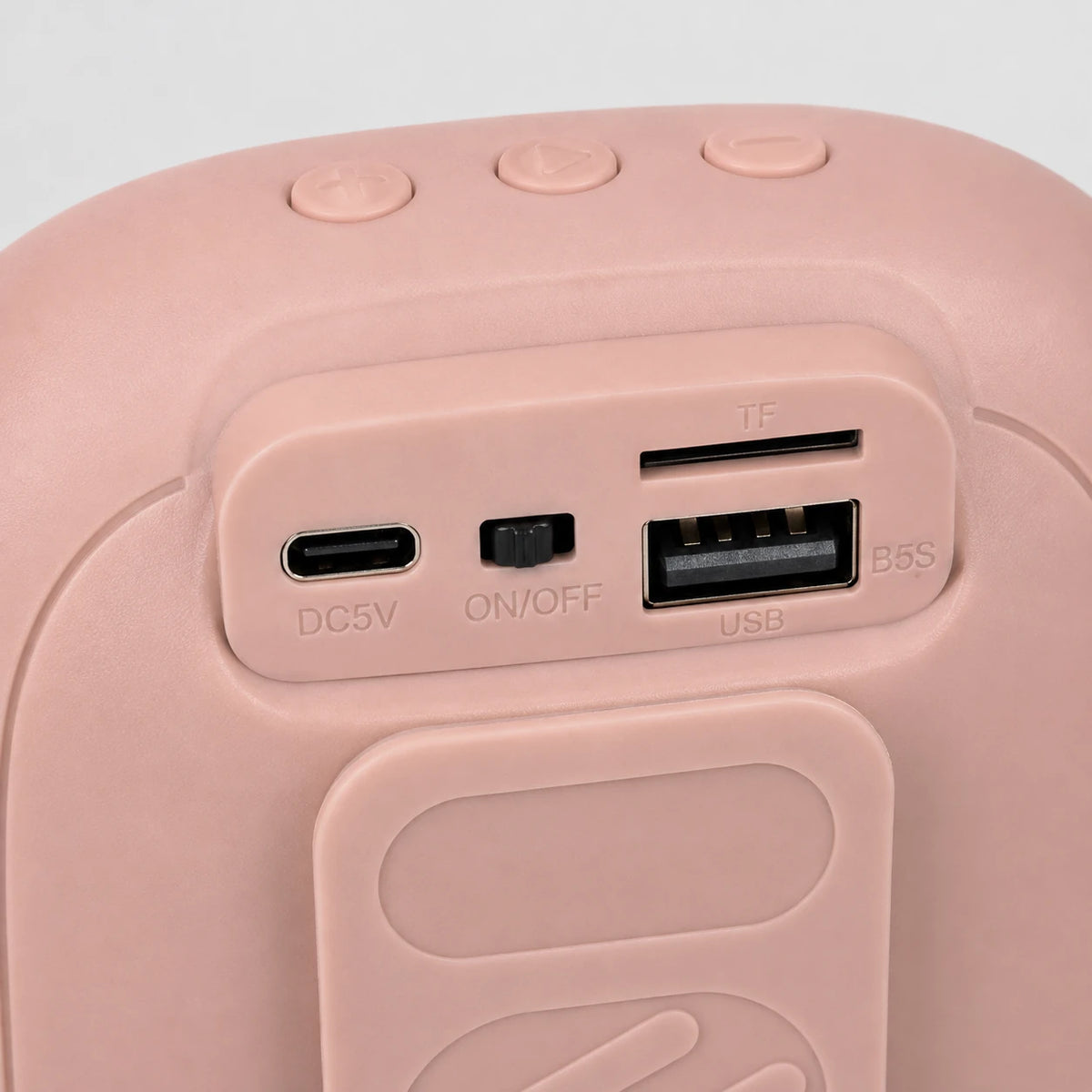 portable wireless speaker controls and playback buttons