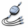 sovo SG-118 3-in-1 retractable cable with 100W fast charging