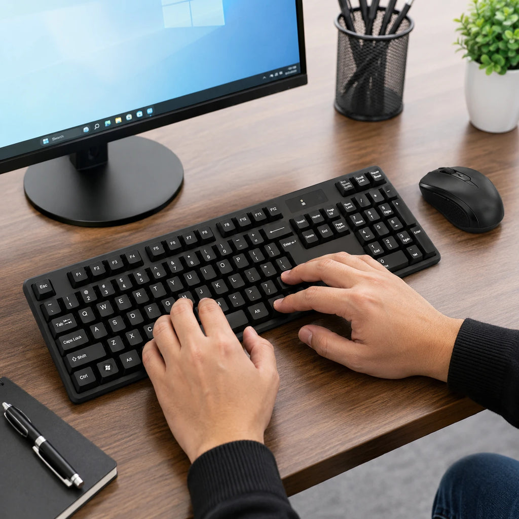 tj-808 wireless keyboard and mouse set with USB receiver
