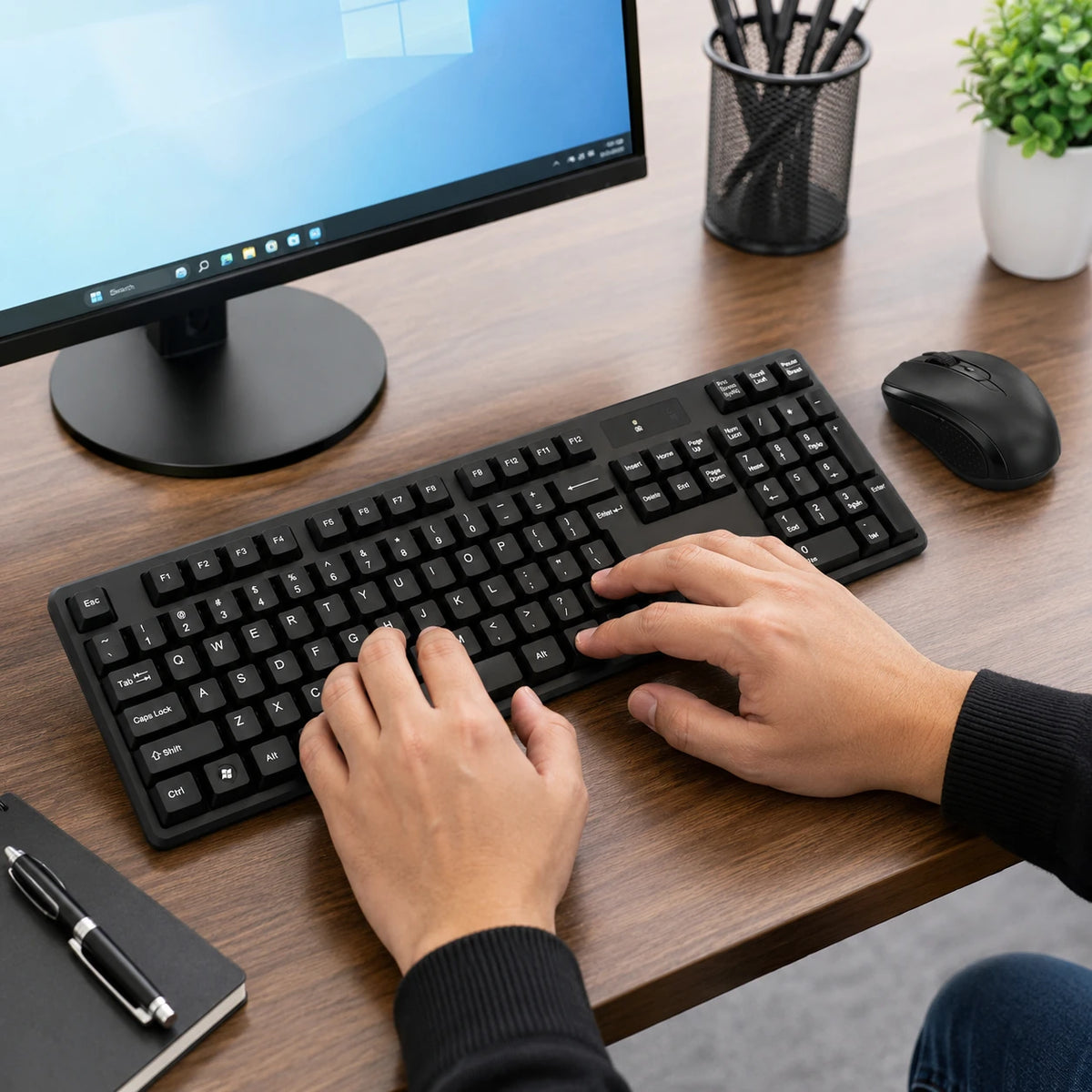 tj-808 wireless keyboard and mouse set with USB receiver