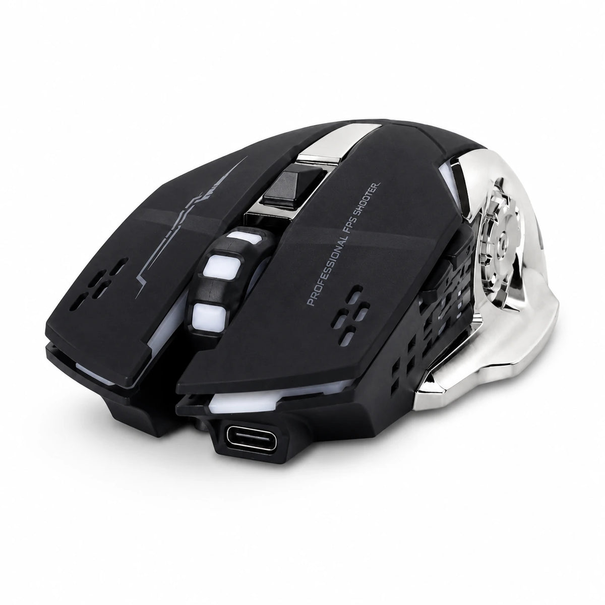 Rechargeable Wireless Gaming Mouse – Bluetooth + 2.4G, 1600 DPI